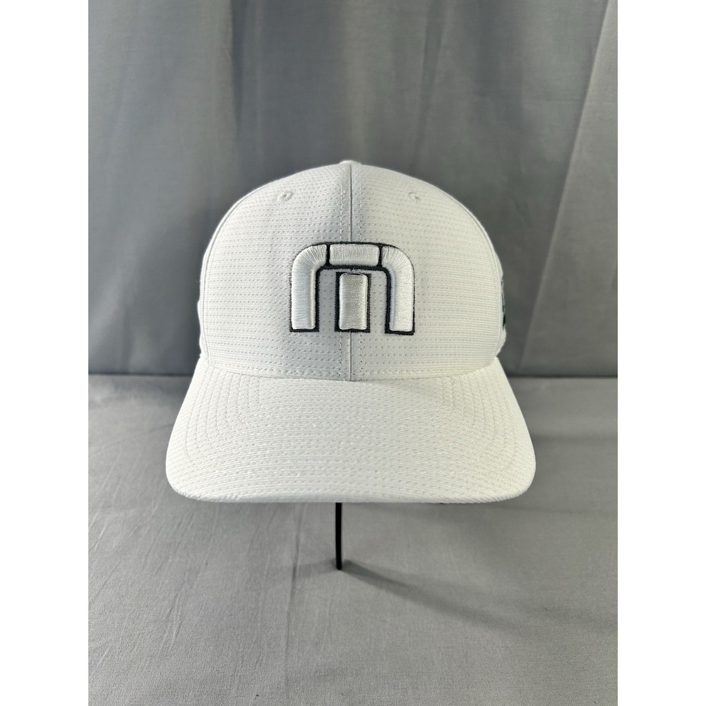 Travis Mathew Dallas Stars White Flex Fit Hat L/XL NHL Hockey Team Wear Game Day
